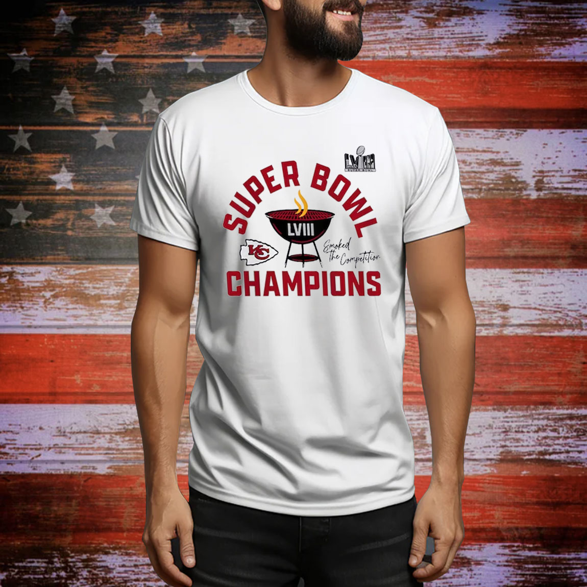 Kansas City Chiefs Super Bowl Lviii Champions Local Merch Tee Shirts