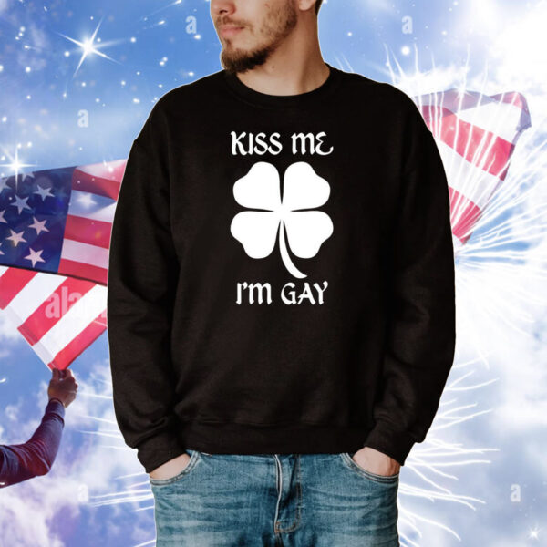 Kiss Me I’m Gay Four Leaf Clover Tee Shirts