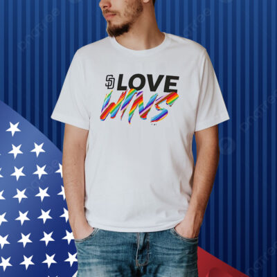 San Diego Padres Fanatics Branded Love Wins Shirt