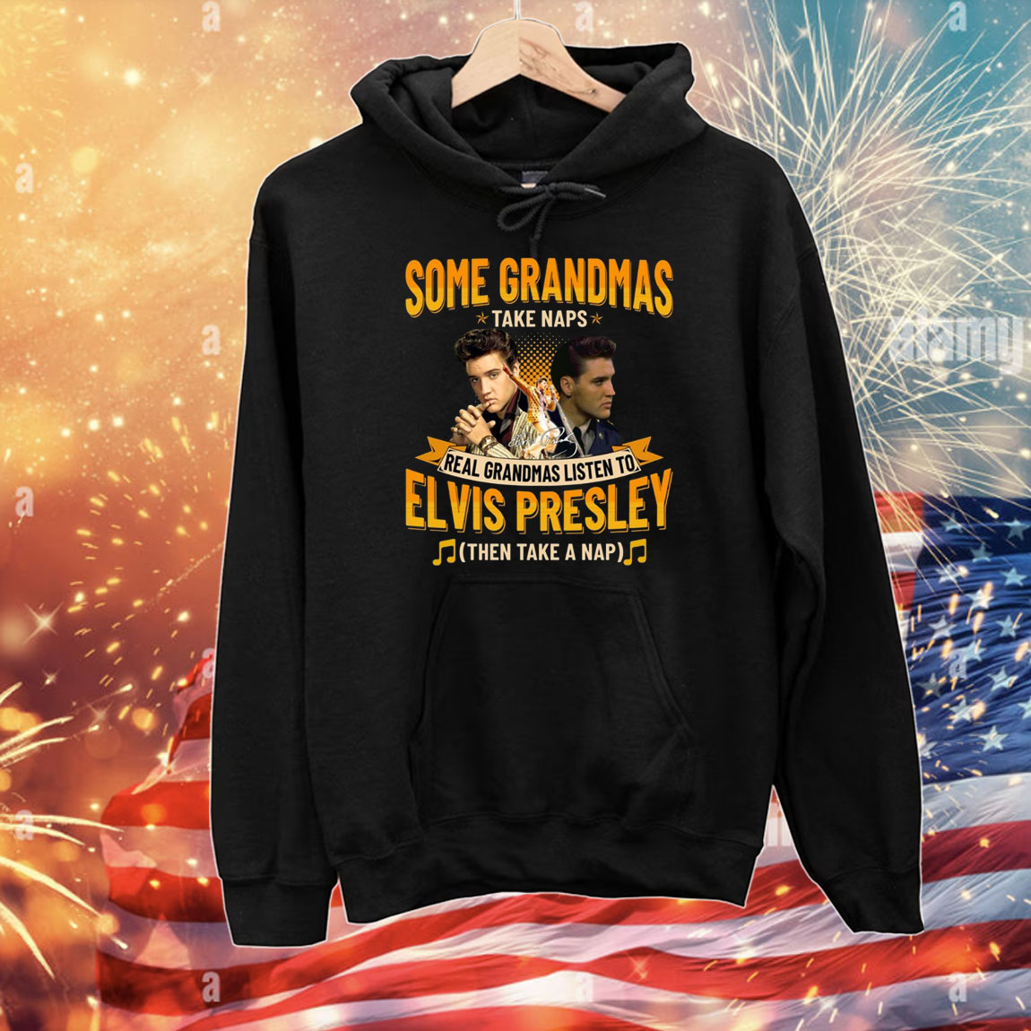 Some Grandmas Take Naps Real Grandmas Listen To Elvis Presley Then Take A Nap T-Shirts