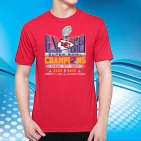 Super Bowl Lviii Champions Kansas City Chiefs Back 2 Back February 11 2024 Allegiant Stadium T-Shirt