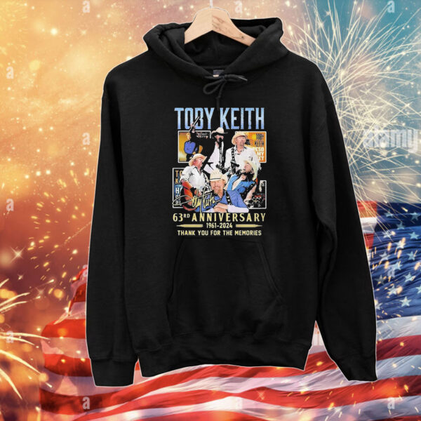 Toby Keith 63rd Anniversary 1961-2024 Thank You For The Memories T-Shirts