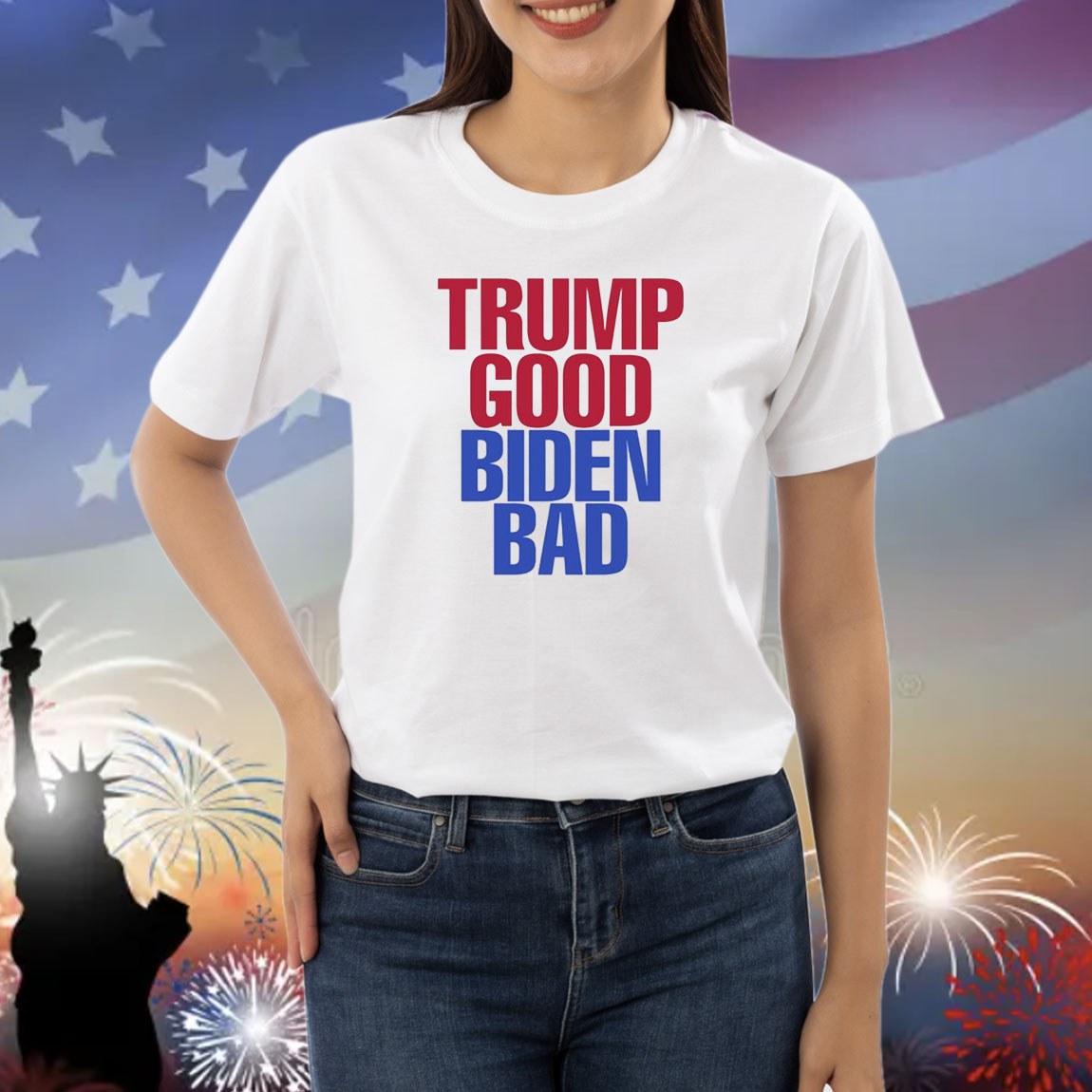 Trump Good Biden Bad Shirts