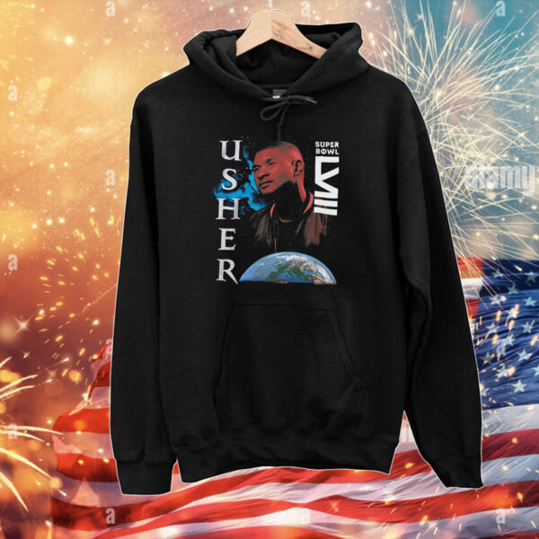 Usher Super Bowl Lviii Collection Mitchell Ness Worldwide T-Shirts
