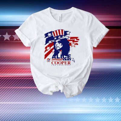 Vote For Alice Cooper 24 For President T-Shirt