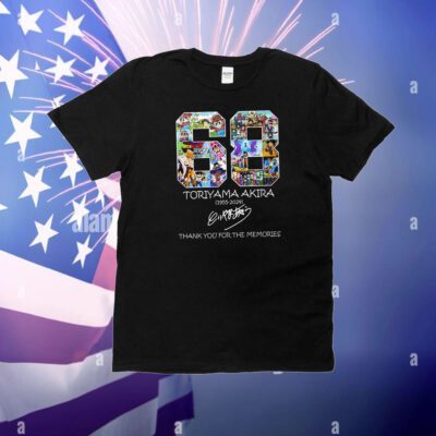 68 Toriyama Akira 1955-2024 Thank You For The Memories T-Shirt