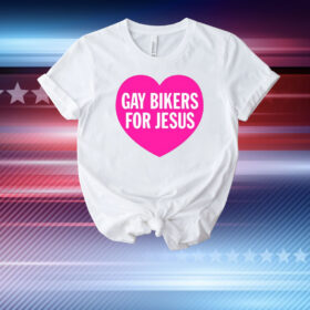 Gay Bikers For Jesus Heart T-Shirt