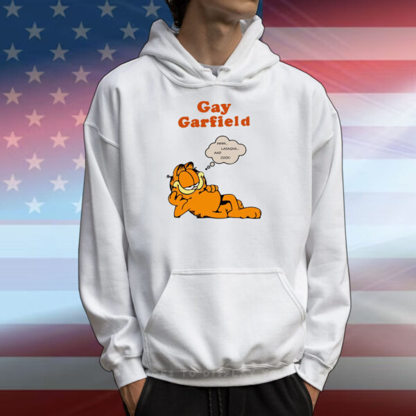 Gay Garfield Mmm Lasagna And Cock T-Shirts