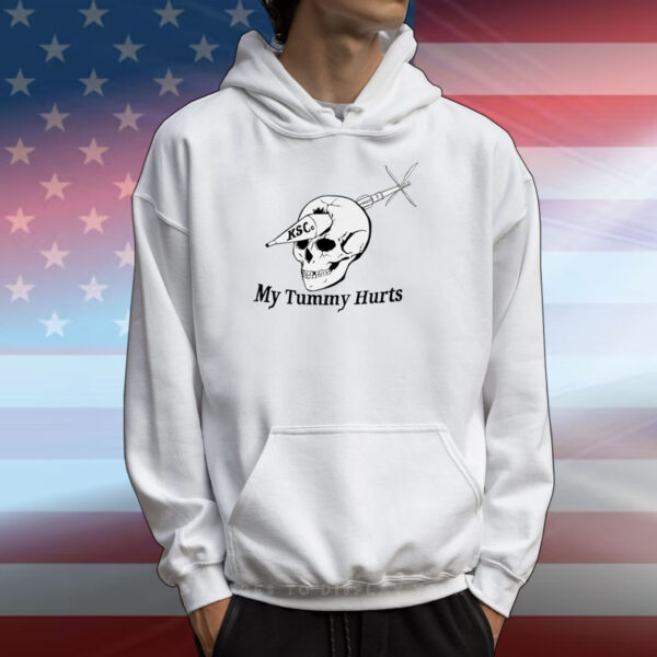 My Tummy Hurts Skull Ksco T-Shirts