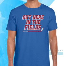 New York Hockey Out Here in the Fields T-Shirt