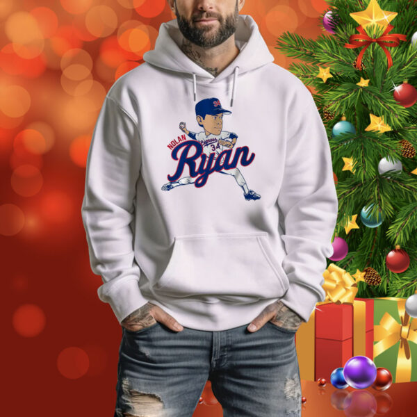 Nolan Ryan: Texas Caricature Hoodie Shirt