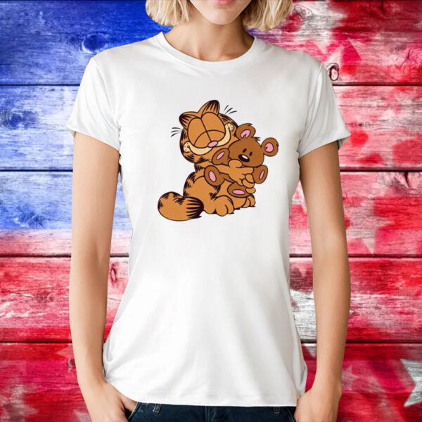 Ranbalt Garfield Hug Teddy Bear Tee Shirts