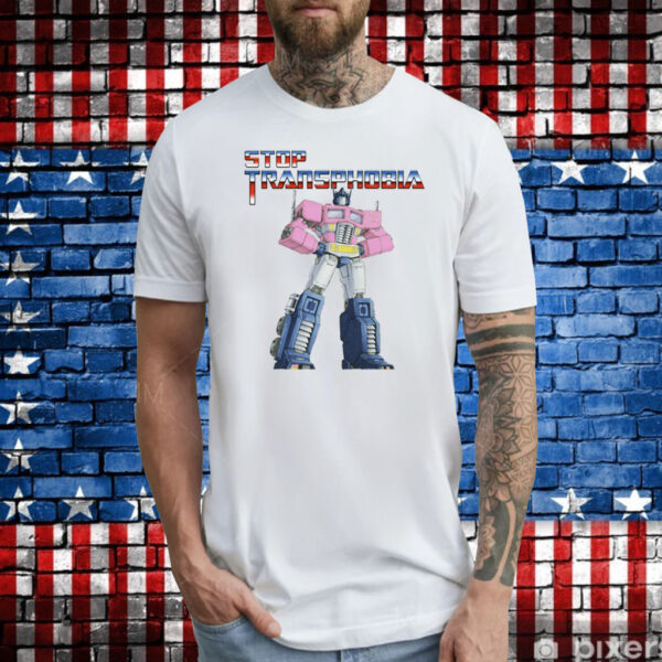 Robot Stop Transphobia TShirts