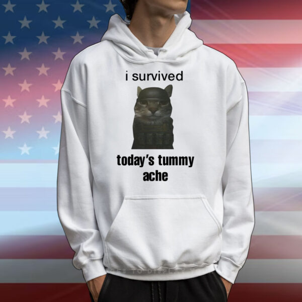 Sillyteestudio I Survived Today's Tummy Ache T-Shirts