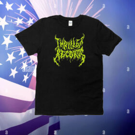 Thriller Records Metal Logo Black T-Shirt