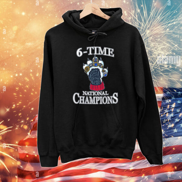 6 Time National Champions Tee Shirts