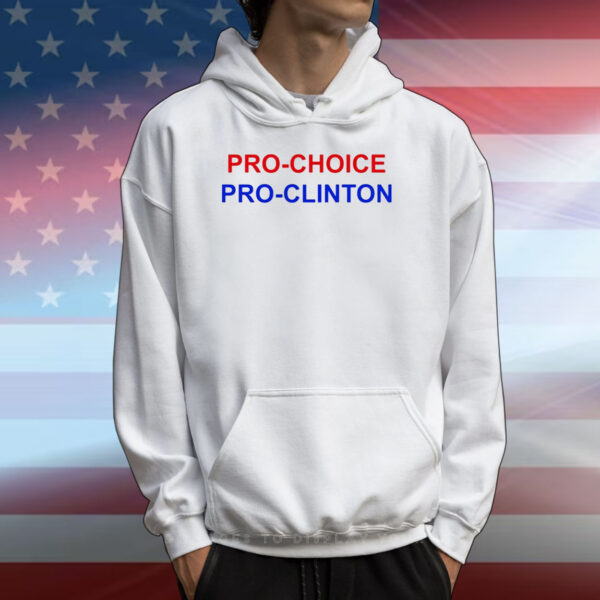 Aubrey Plaza Wearing Pro Choice Pro Clinton T-Shirts