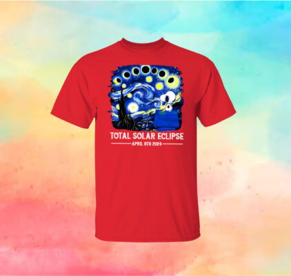 Buy Snoopy and Woodstock Total Solar Eclipse 2024 Shirt