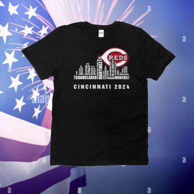 Cincinnati Reds City Horizon Team Player Name 2024 T-Shirt