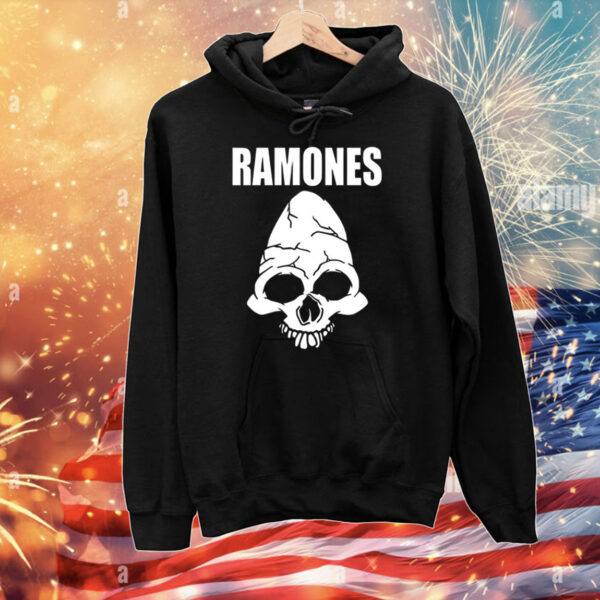 Cm Punk Wearing Ramones Skull T-Shirts