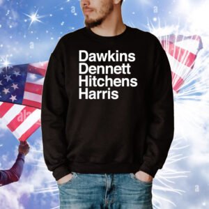 Dawkins Dennett Hitchens Harris Tee Shirts