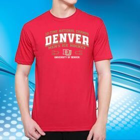 Denver Pioneers 10-Time Ncaa Men’s Ice Hockey National Champions Banner TShirt