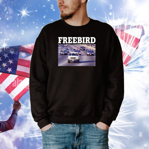 Freebird White Bronco Tee Shirts