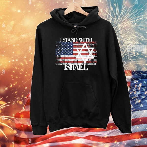 I Stand With Israel USA Flag T-Shirts