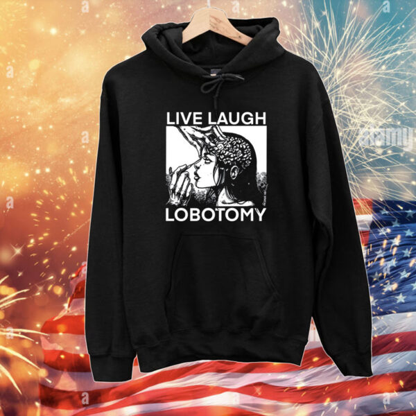 Punkwithacamera Live Laugh Lobotomy Spade Ink T-Shirts