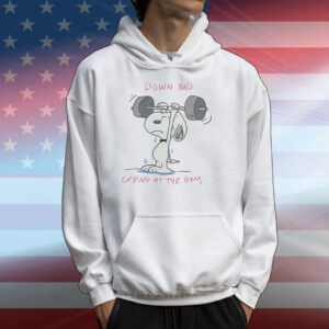 Snoopy Down Bad Crying At The Gym T-Shirts