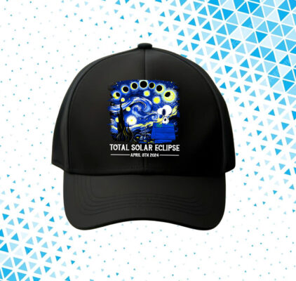 Snoopy and Woodstock Total Solar Eclipse 2024 Cap