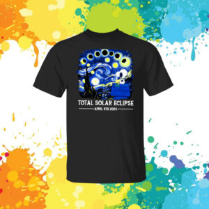 Snoopy and Woodstock Total Solar Eclipse 2024 Long Sleeve Tee Shirts