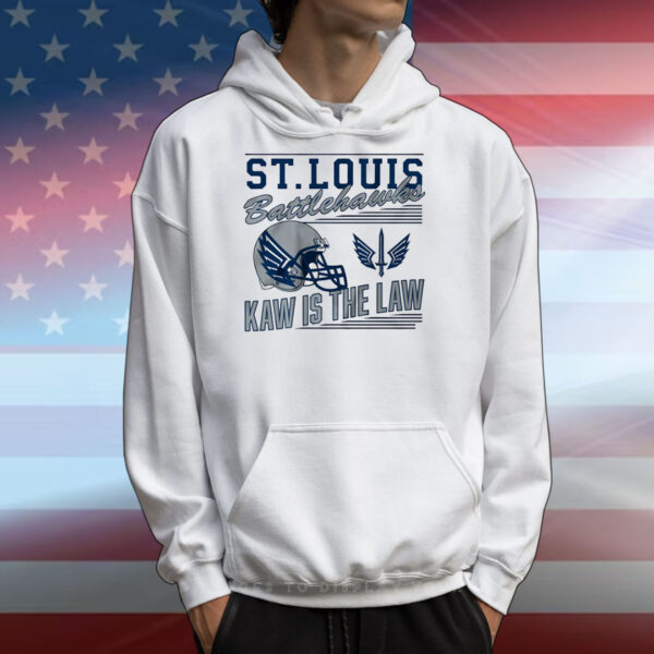 St. Louis Battlehawks: Retro Kaw is the Law T-Shirts