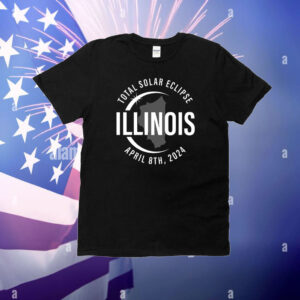 Total Solar Eclipse Illinois,April 8 2024 America T-Shirt