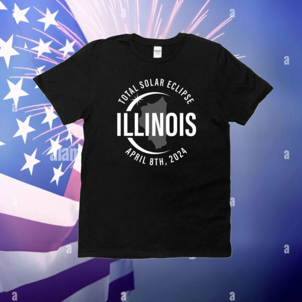 Total Solar Eclipse Illinois,April 8 2024 America T-Shirt