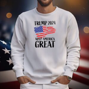 Trump 2024 Keep America Great Us Flag Tee Shirts