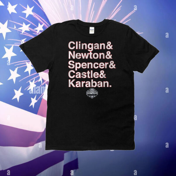 UConn Men's Basketball: National Champs Starting 5 T-Shirt