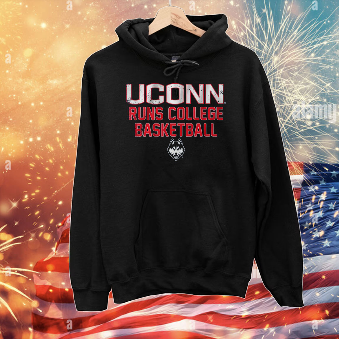 UConn Runs College Basketball T-Shirt