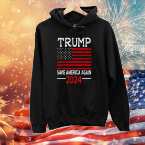 USA Flag 2024 Trump Save America Again Tee Shirts