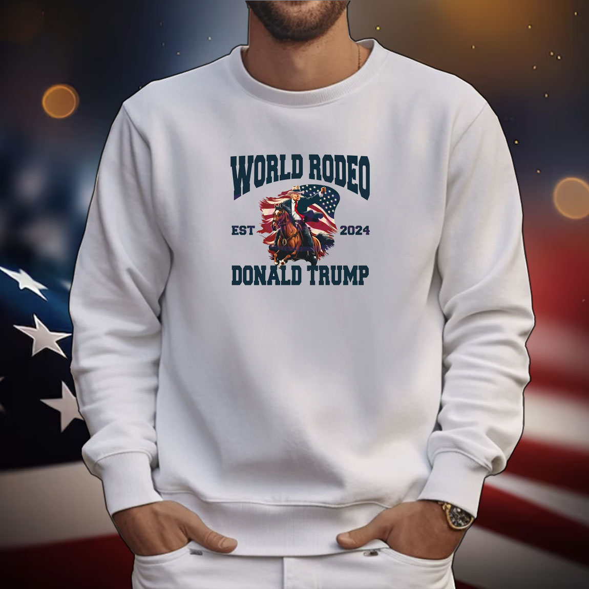 World Rodeo Est 2024 Donald Trump Tee Shirts