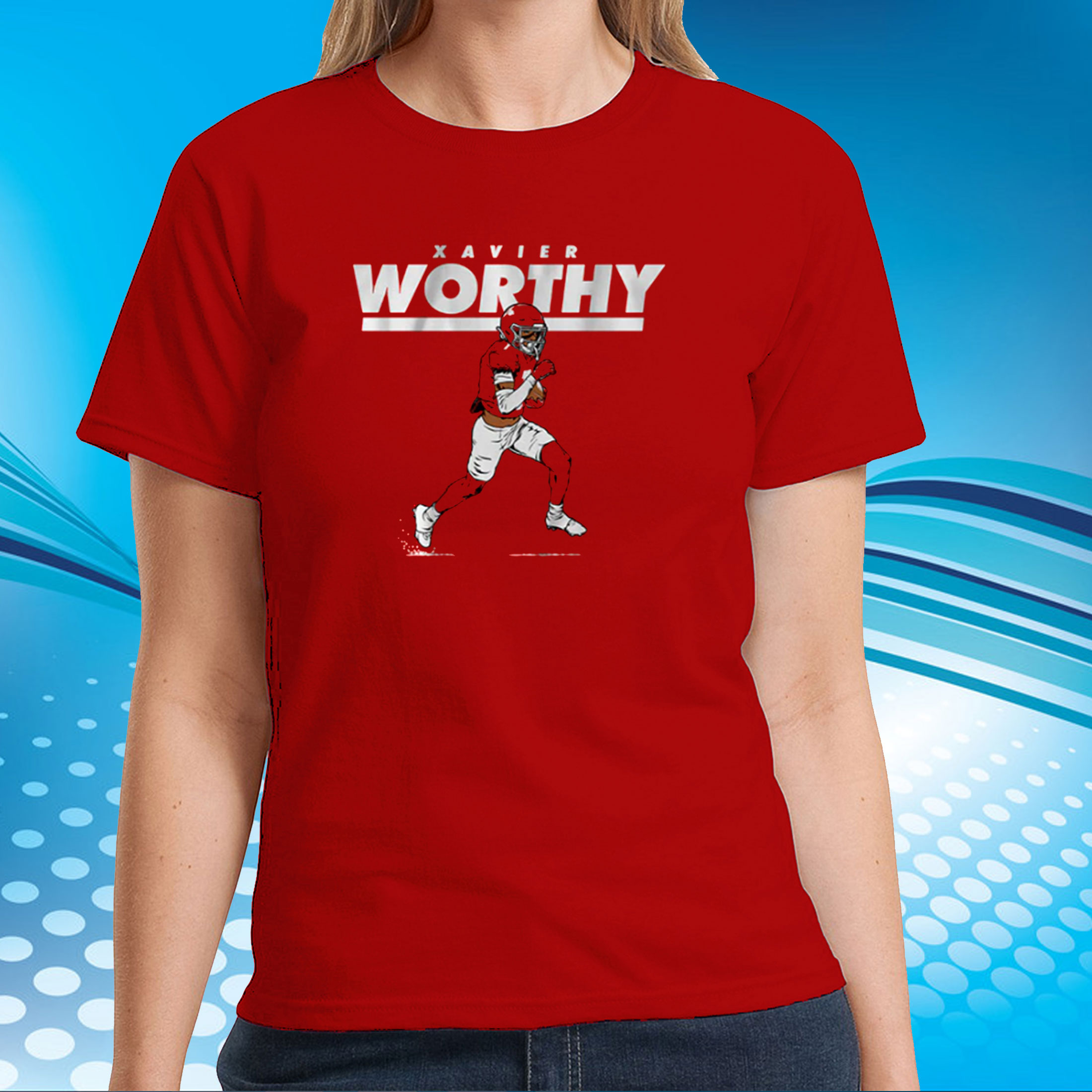 Xavier Worthy: Kansas City T-Shirts