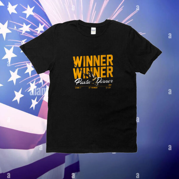 David Pastrnak: Winner Winner Pasta Dinner T-shirt