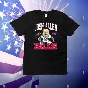 Josh Allen 17 Buffalo Bills Signature T-Shirt