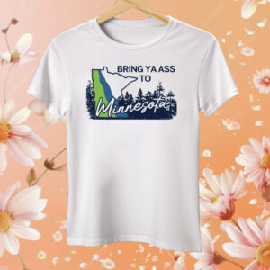 Timberwolves Bring Ya Ass To Minnesota Road Sign Tee Shirt