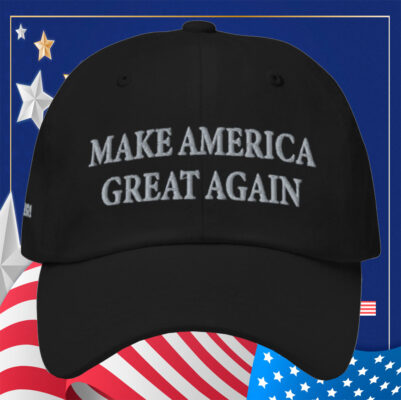 Trump MAGA Never Surrender Black Trucker Hat