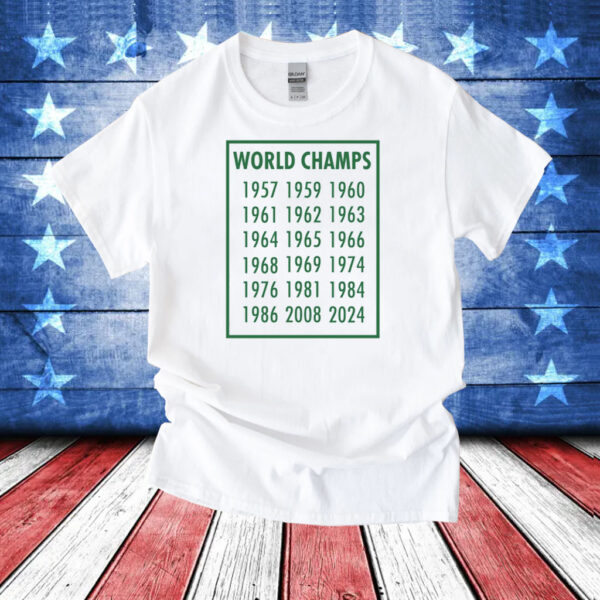 Boston Basketball 18 Time World Champions T-Shirt