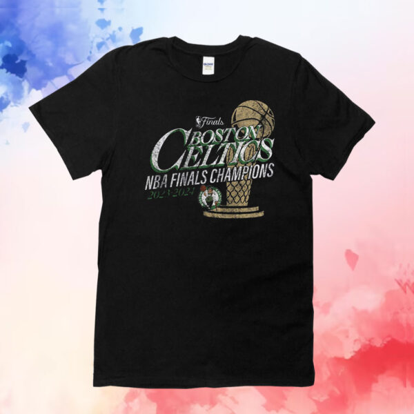 Boston Celtics Fanatics 2024 Nba Finals Champions Fast Break Finish Trophy Shirt