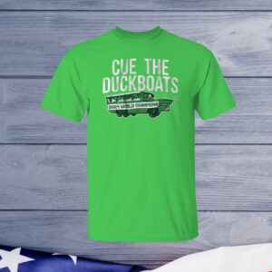 Cue the Duckboats Boston Basketball Champs T-Shirt