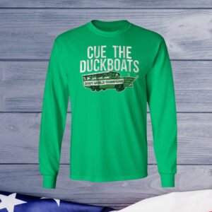 Cue the Duckboats Boston Basketball Champs T-Shirt