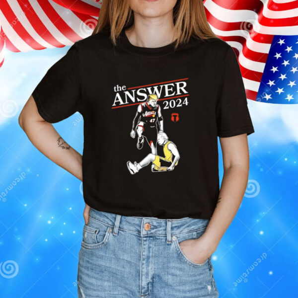 Donald Trump Vs Joe Biden The Answer 2024 T-Shirt